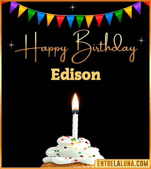 GiF Happy Birthday Edison